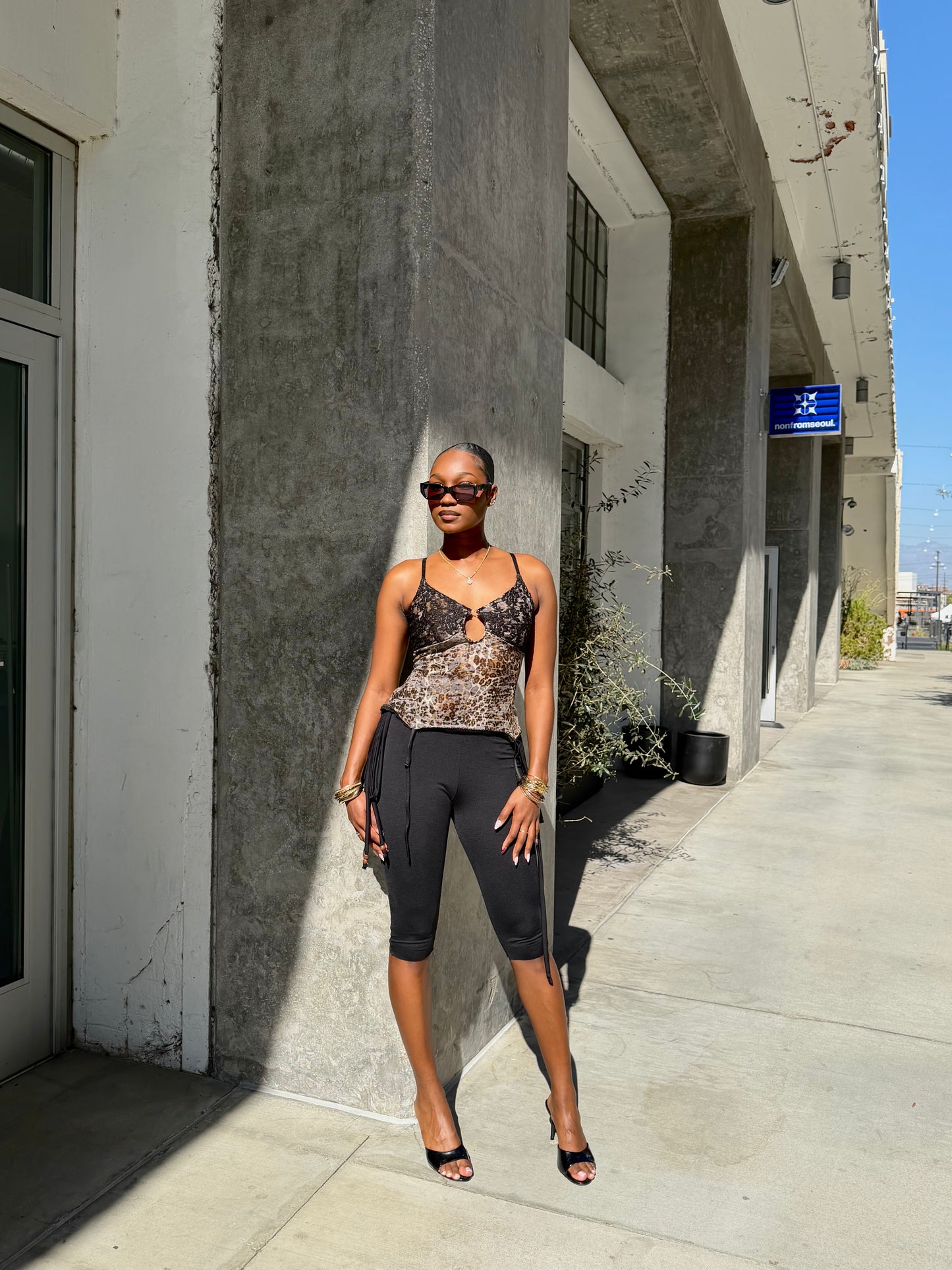 IMANI CHEETAH CAMI TOP