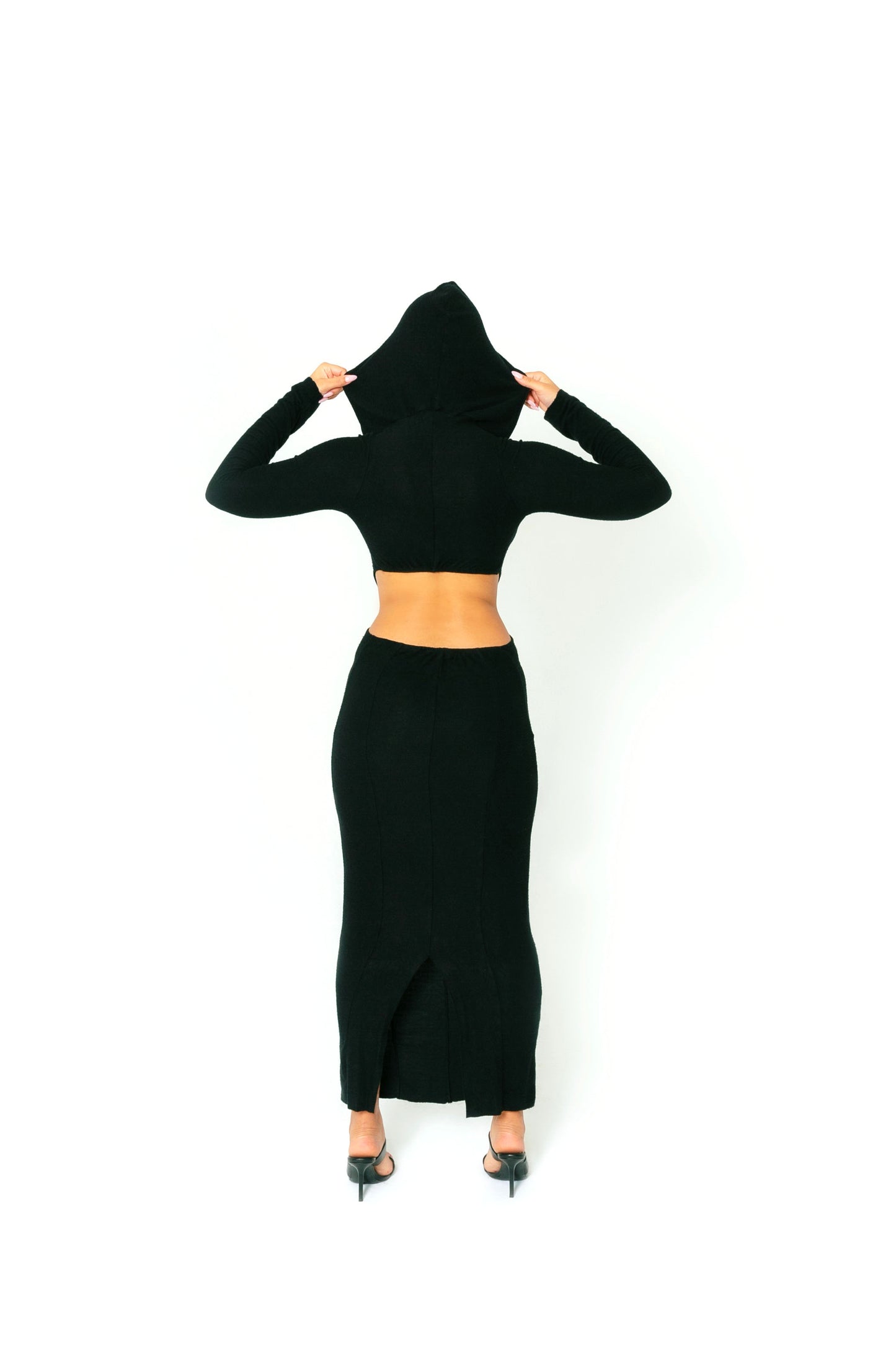 TYLER HOODED MAXI DRESS - MADE TO ORDER